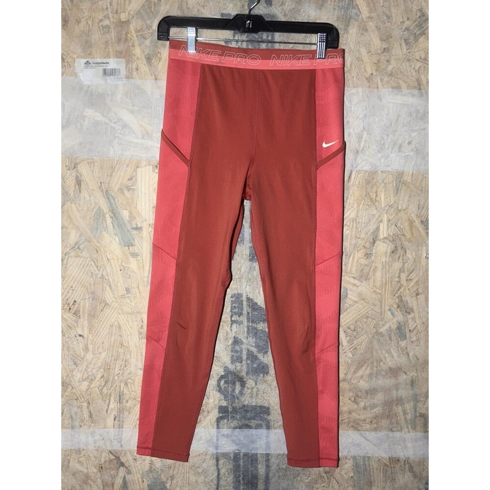 Nike Pro Women’s Dri-Fit Medium Leggings Training Salmon Pink Workout Pants